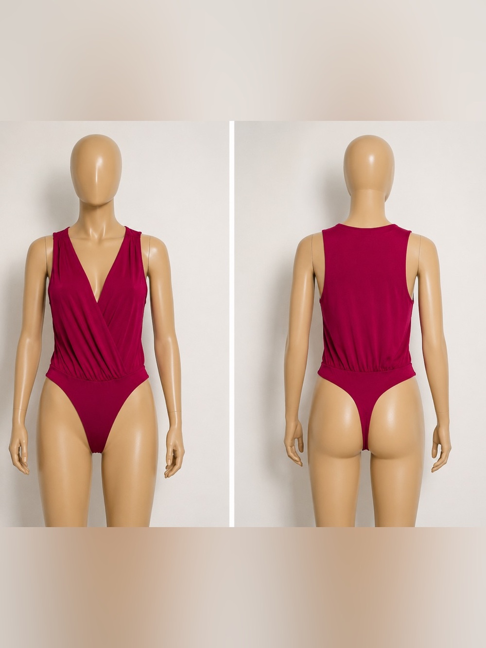Express Deep Berry Sleeveless One-Piece Bodysuit